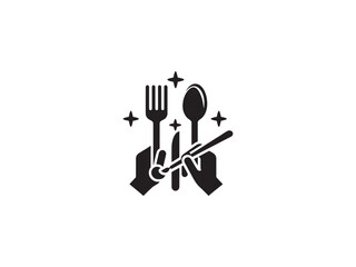 fork spoon and knife icons