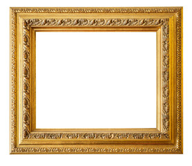 Gold frame.