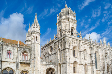 Fototapeta premium The Jeronimos Monastery in Lisbon, Portugal