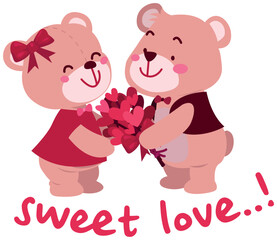saint valentines day's label isolated illustration love printable 
