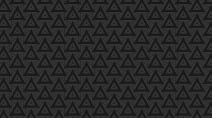 Triangle shape vector pattern background | Seamless pattern with geometric shape with black background colour | Modern pattern design for banner, web, cultural, corporate, luxury uses