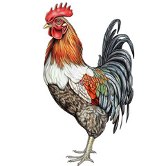 Rooster Clipart Vector Illustration