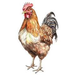 Rooster Clipart Vector Illustration
