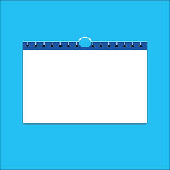 Calender page vector art 