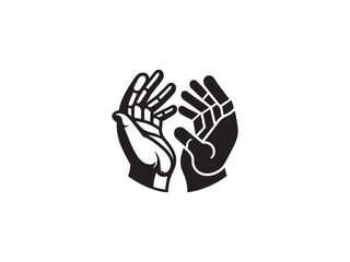 hands illustration vector design icon