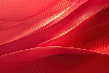 Abstract red wave background with smooth, flowing lines and subtle light effects.