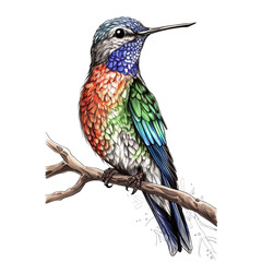 Hummingbird Clipart Vector Illustration