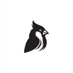 Black Silhouette Vector bird on a branch