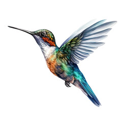 Fototapeta premium Hummingbird Clipart Vector Illustration