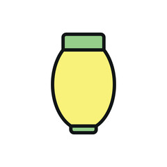 Vase icon represents elegance and home decor, perfect for interior design, floral arrangements, and decorative illustrations.