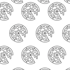 Pizza Pattern Outline