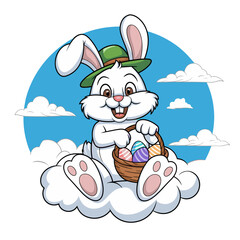 easter clipart, watercolor easter, cute easter, easter png, pink easter clipart, spring watercolor, spring clipart, easter bunny, easter rabbit, easter eggs, easter illustration, gardening clipart, ga