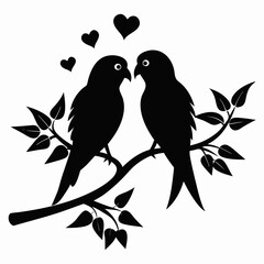 birds on a branch