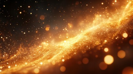 Obraz premium soft golden gradient that reflect light from within, think holiday theme, thanksgiving or Black Friday theme, galaxy backgrounds