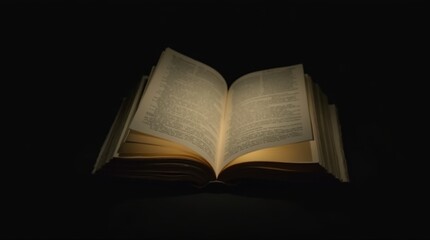 Obraz premium Glowing Pages of an Open Book