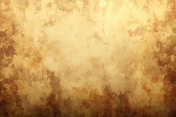Obraz premium Aged, textured paper background with brown, beige, and gold tones; showing stains and discoloration.