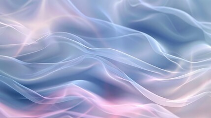 Soft pastel waves create a tranquil, ethereal background effect.
