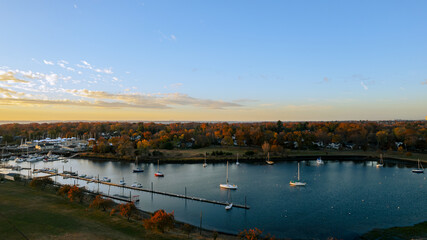 landscape with boats