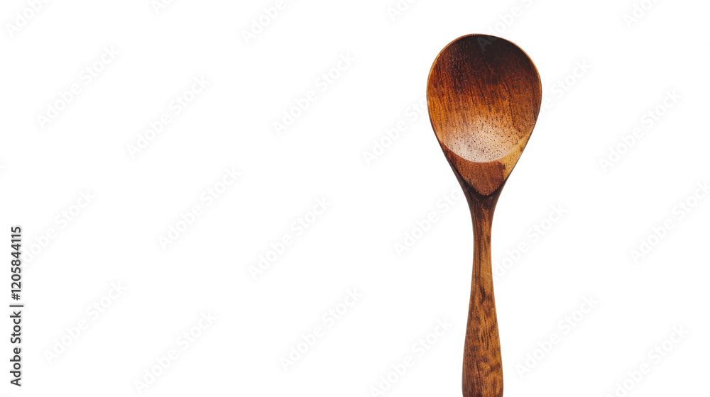 Wall mural Wooden spoon on transparent background


