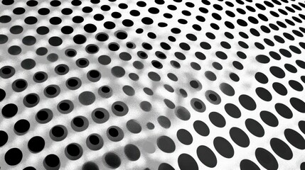 Perforated metal sheet, outdoor shadow, textured background, design element