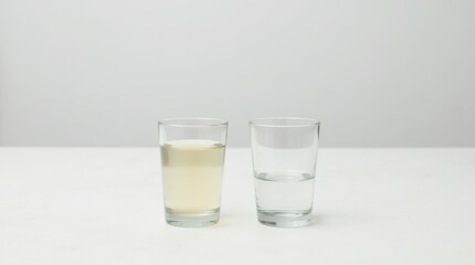Half-Full, Half-Empty: A Minimalist Still Life