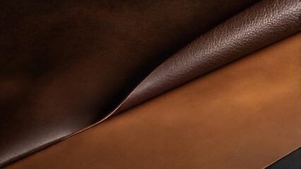 Leather Texture Gradient Background in Chocolate Brown and Caramel Tones