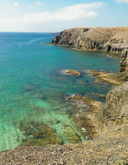 Lanzarote island cliffs