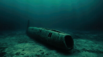 Submerged Submarine Wreckage on the Sea Floor Captured in Stunning Detail and Clarity