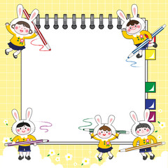 Obraz premium Memo Note Illustration Design for Cute Children