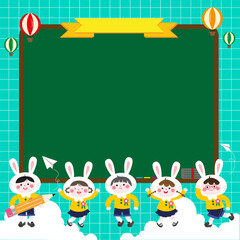 Fototapeta premium Memo Note Illustration Design for Cute Children