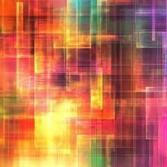 Abstract colorful grid digital art, vibrant hues, background texture, website design