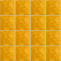 Yellow Textured Tiles Arranged in a Seamless Grid Pattern for Design. Seamless Pattern.