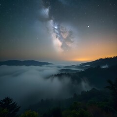 Lightning Strikes in Thunderstorm Over Open Field