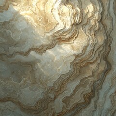 Sunlit beige onyx cave texture background