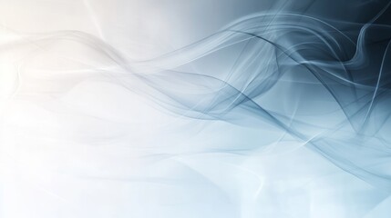 Translucent white waves overlap in a smooth, flowing design on a soft gray background, providing an elegant setting for design projects or marketing materials