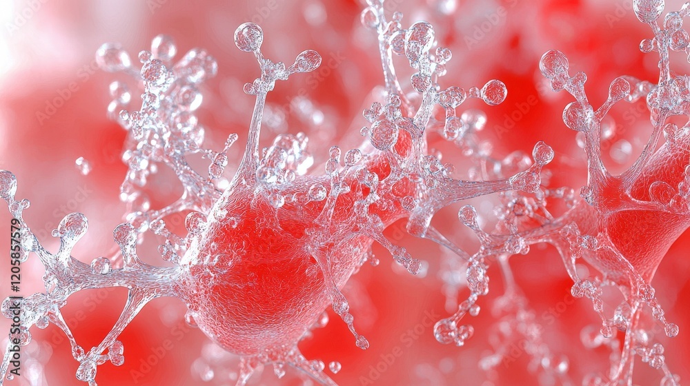 Poster dynamic cellular process: a microscopic exploration of intricate biological structures