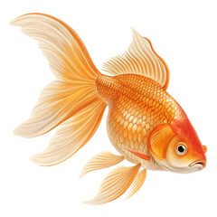 Fototapeta premium fish on white background