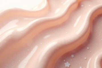 Obraz premium Soft Nude Gradient Liquid Skin AI Art