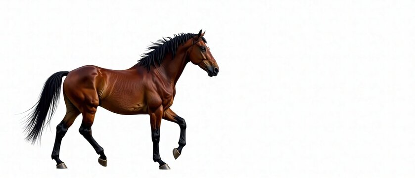 Majestic Horse and Calash, Elegant Carriage
