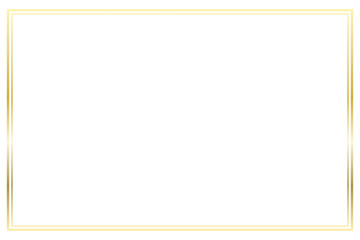 Gold rectangle frame isolated on white