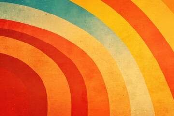 Obraz premium vintage background with a smooth gradient of warm colors like orange, yellow, and red