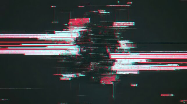 Glitching digital data storm abstract backdrop
