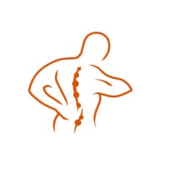 a bone chiropractic vector illustration icon
