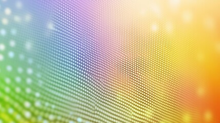 Colorful LED screen close-up, vibrant bokeh background, digital display texture