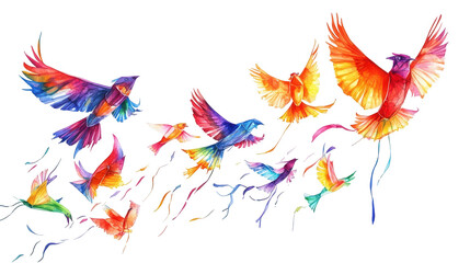 Fototapeta premium Creative Qingming Festival Design Showcasing Traditional Food Offerings for Ancestor Honoring, Isolated on White, PNG File.