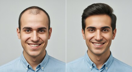 Male transformation with hairstyle change for professional appearance enhancement