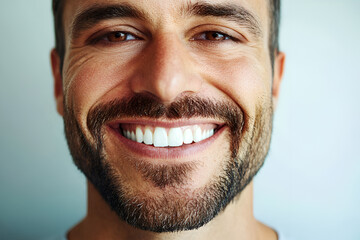 Obraz premium A large portrait of a nice guy, he smiles