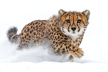 photo of cheetah mid sprint
