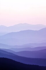 Fototapeta premium A natural gradient background with mountain dawn colors.featuring soft blues and purples with touches of pink.evoking serenity and renewal.ideal for nature-themed content and outdoor promotions
