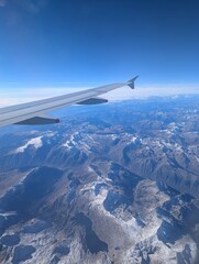 view from airplane window